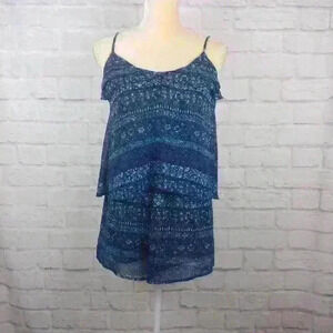Xhilaration jumpsuit blue shorts romper Sz Xs
